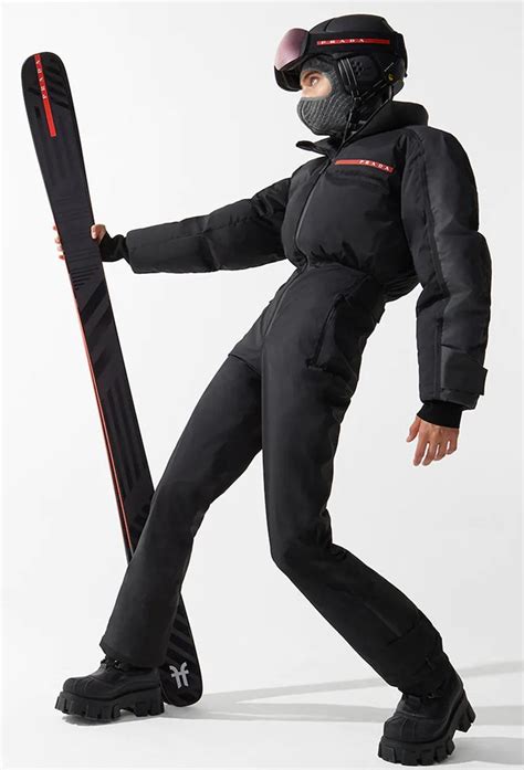 prada one piece snow suit|Prada ski outfits.